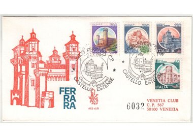 ITALY 1980 FDC (Venice) Estense Castle collected