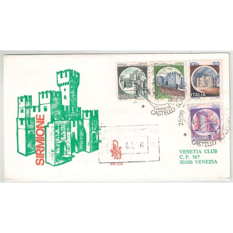 ITALIA 1980 FDC (Venetia) Castello scaligero racc