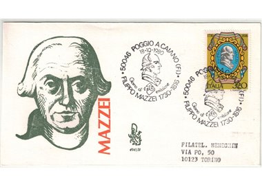 ITALIA 1980 FDC (Venetia) Filippo Mazzei ord sp