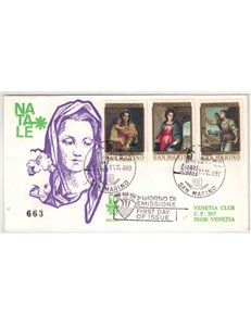 SAN MARINO 1980 FDC (Venice) Christmas collection