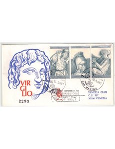 SAN MARINO 1981 FDC (Venetia) Virgilio racc