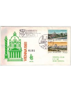 SAN MARINO 1981 FDC (Venice) Philatelic exhibition collected