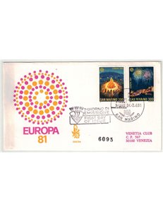 SAN MARINO 1981 FDC (Venice) Europe collection