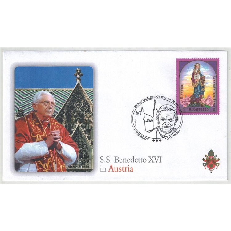 FDC 2007 Trip of Pope Benedict XVI to Austria, Vienna