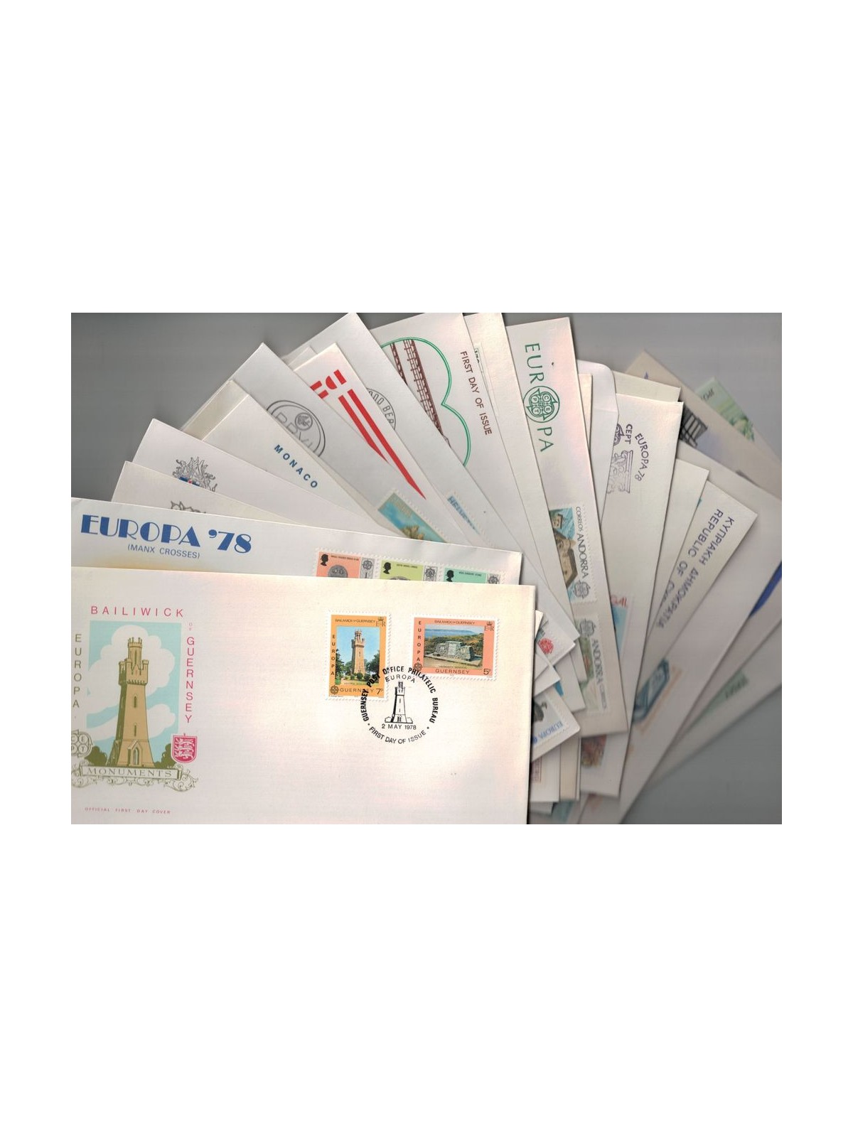 FDC Europa Cept 1978 Annata completa 29 buste + 1 bollettino
