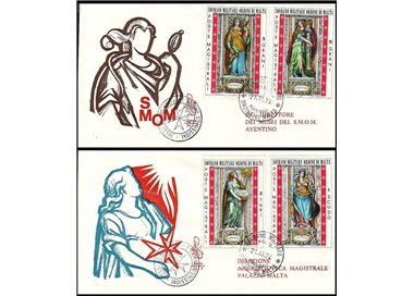 SMOM 1974 FDC (Venice) Cardinal Virtues