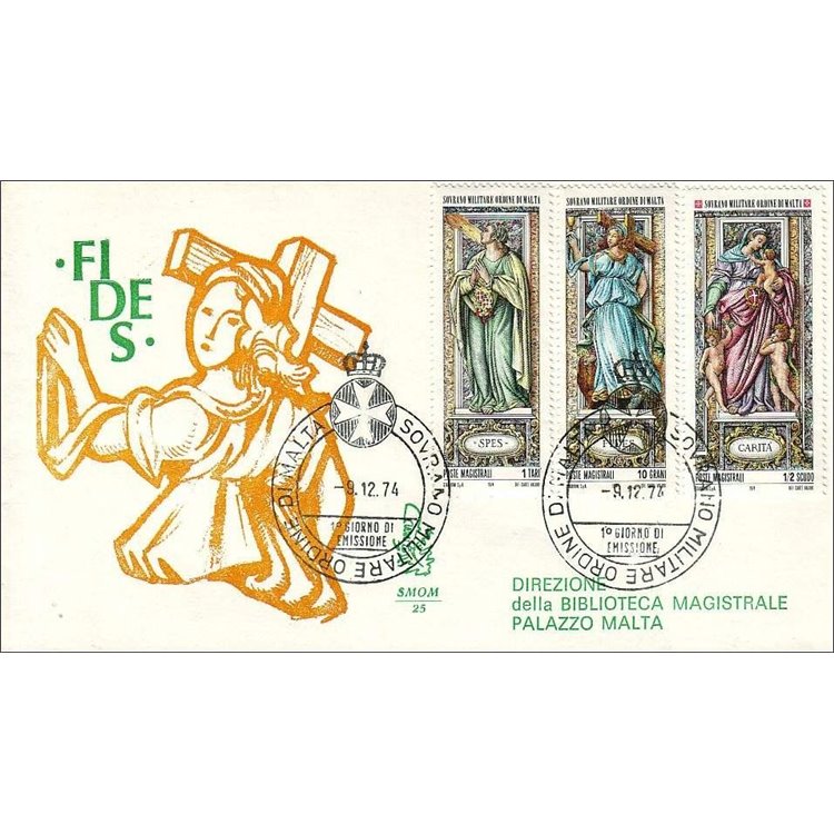 SMOM 1974 FDC (Venetia) Christmas