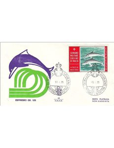 SMOM 1975 FDC (Venetia) Epresso - Dolphins