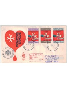 SMOM 1975 FDC (Venetia) Banca del sangue