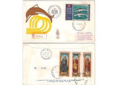 SMOM 1975 FDC (Venetia) Epresso - Delfini racc