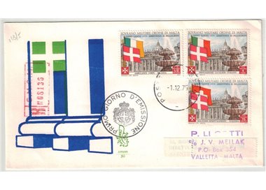 SMOM 1975 FDC (Venetia) Natale racc
