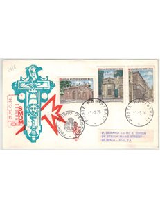 SMOM 1976 FDC (Venetia) Headquarters of the Order collected