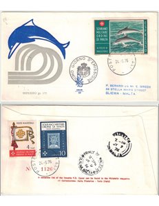 SMOM 1976 FDC (Venetia) Epresso - Delfini rac