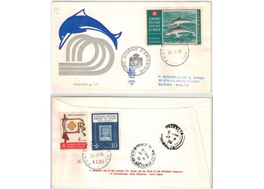 SMOM 1976 FDC (Venetia) Epresso - Delfini racc