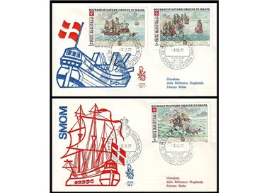 SMOM 1977 FDC (Venetia) Antiche Battaglie Navali