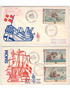 SMOM 1977 FDC (Venetia) Ancient Naval Battles collected