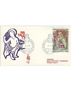SMOM 1977 FDC (Venetia) Christmas