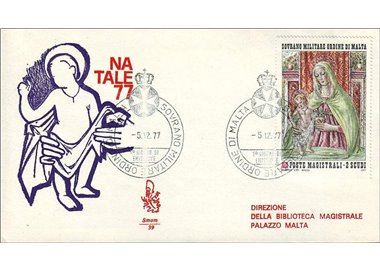 SMOM 1977 FDC (Venetia) Natale