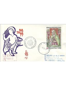 SMOM 1977 FDC (Venetia) Natale racc