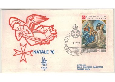 SMOM 1978 FDC (Venetia) Christmas