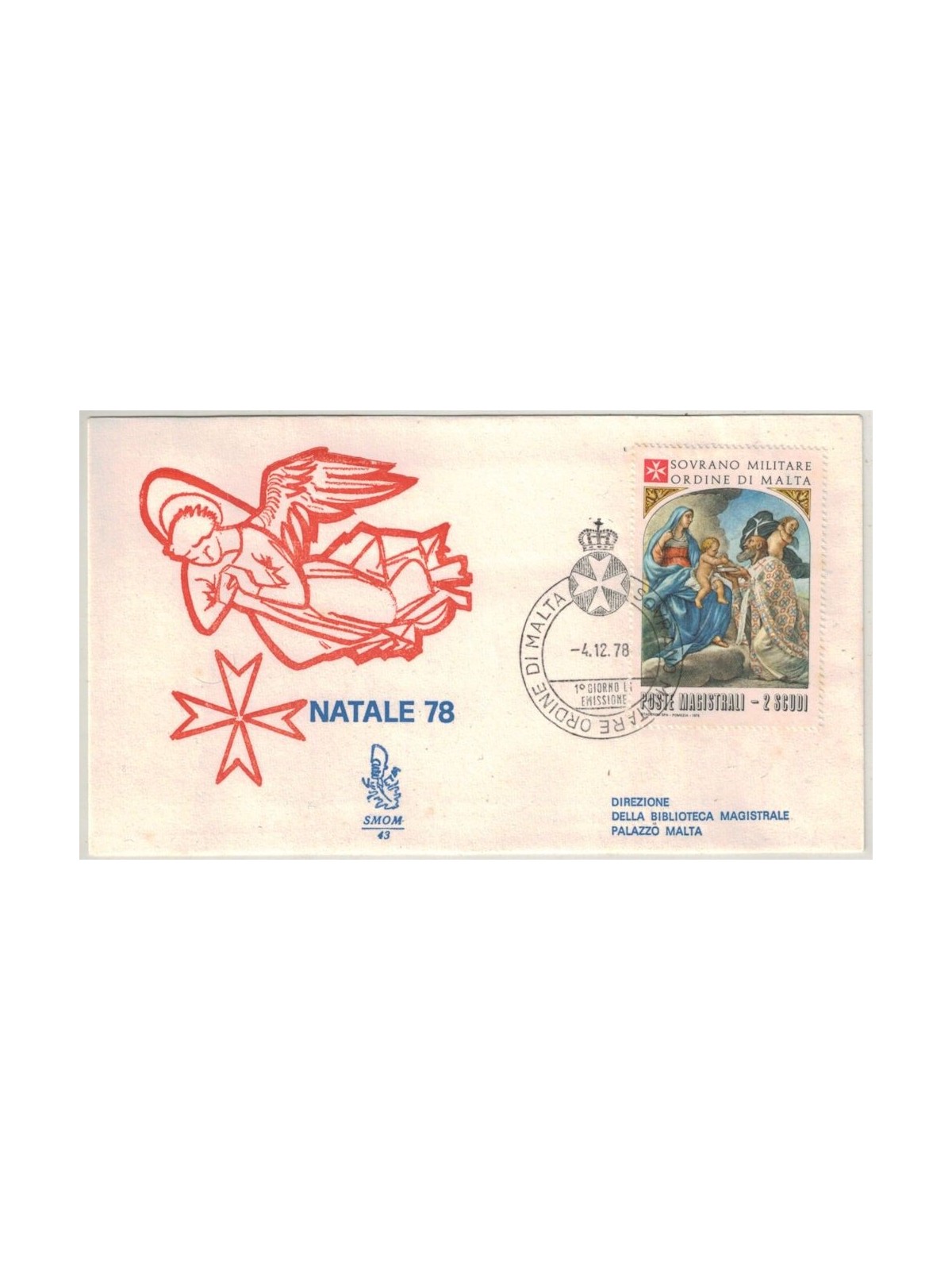 SMOM 1978 FDC (Venetia) Natale