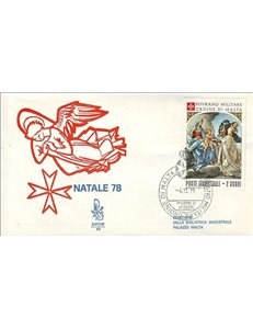 SMOM 1978 FDC (Venetia) Natale