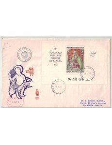 SMOM 1977 FDC (Venice) Christmas s/s collection