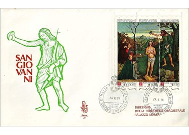 SMOM 1978 FDC (Venice) St. John the Baptist