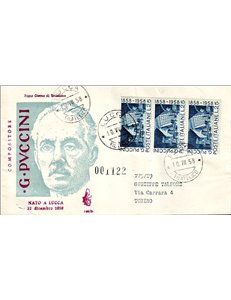 ITALY 1958 FDC (Venice) Giacomo Puccini collection