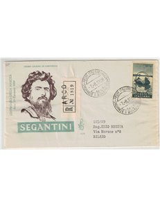 ITALY 1958 FDC (Venice) Giovanni Segantini collection