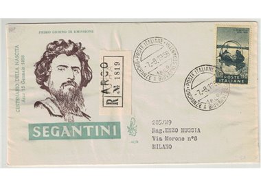 ITALY 1958 FDC (Venice) Giovanni Segantini collection