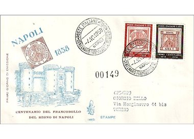 ITALIA 1958 FDC (Venetia) Regno di Napoli racc