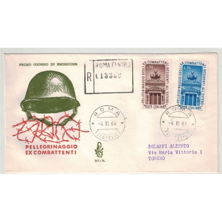 ITALIA 1959 FDC (Venetia) Ex combattenti racc