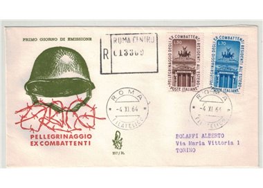 ITALY 1959 FDC (Venice) Ex-combatants collected