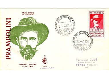 ITALY 1959 FDC (Venice) Camillo Prampolini