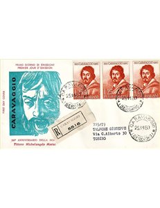 ITALIA 1960 FDC (Venetia) Caravaggio racc