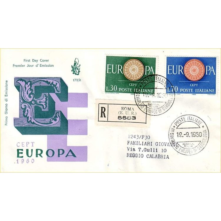 ITALIA 1960 FDC (Venetia) Europa racc