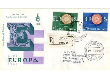 ITALIA 1960 FDC (Venetia) Europa racc