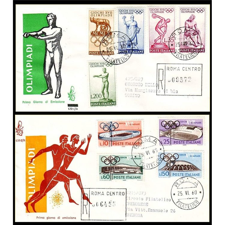 ITALIA 1960 FDC (Venetia) Olimpiade racc