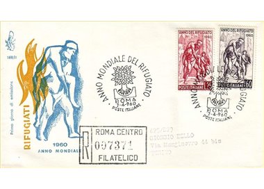 ITALY 1960 FDC (Venice) Year of the Refugee collected