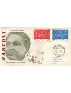 ITALIA 1962 FDC (Venetia) Giovanni Pascoli racc