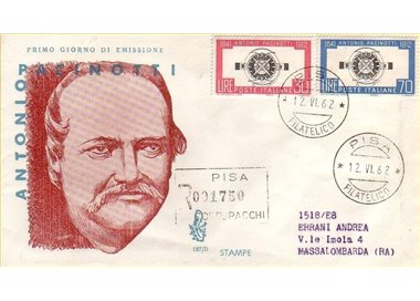 ITALIA 1962 FDC (Venetia) Antonio Pacinotti racc