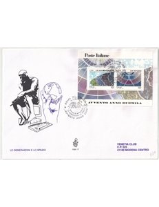 ITALIA 2000 FDC (Venetia) Le generazioni e lo spazio BF