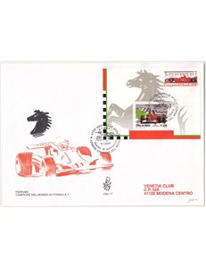 ITALY 2001 FDC (Venetia) Ferrari s/s
