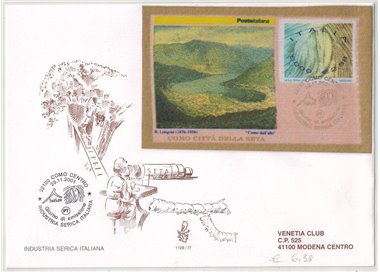 ITALY 2001 FDC (Venetia) Italian silk industry s/s
