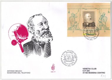 ITALIA 2003 FDC (Venetia) Antonio Meucci BF