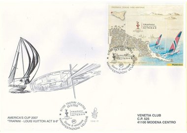 ITALIA 2005 FDC (Venetia) America's Cup BF