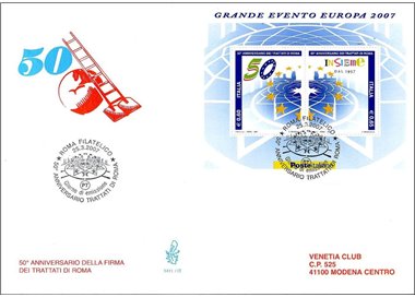 ITALIA 2007 FDC (Venetia) Trattati di Roma BF