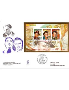 ITALY 2007 FDC (Venice) Famous People s/s