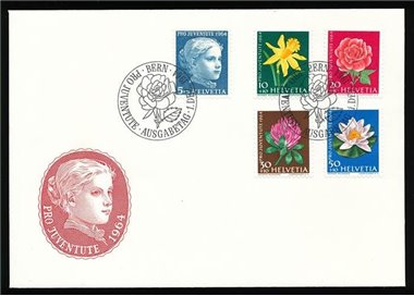 FDC SWITZERLAND 1964 Pro Juventute